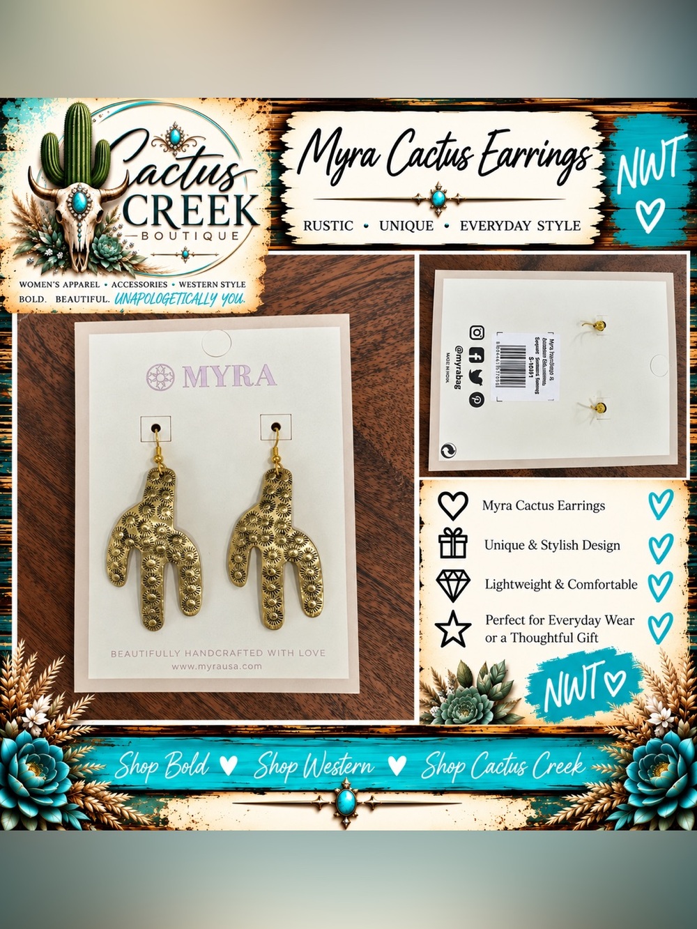 Myra Cactus Earrings